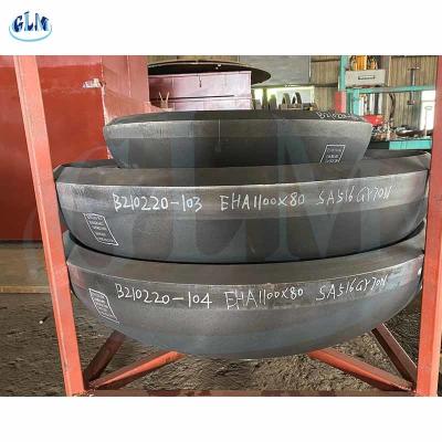 Chine dimensions principales de plat de 1100mm x de 80mm de réservoir elliptique ellipsoïde de l'extrémité SA516 Gr70N à vendre