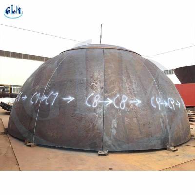 China casquillo de extremo principal hemisférico de acero del recipiente del reactor de carbono del titanio de 300m m AISI en venta