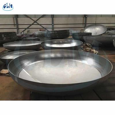 China Aluminiumlegierungs-flache Klöpperboden-halb elliptische Hauptmaße 89mm Polierendehha zu verkaufen