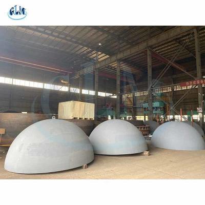 中国 皿に盛られる5mm 90MMの炭素鋼の圧力容器は半球の頭部の帽子ASMEを終える 販売のため