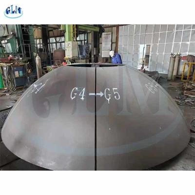 China 1000mm 6mm Hemispherical  Dished Tank Heads Half Sphere Nickel Alloys for sale