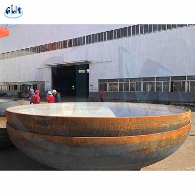 Chine les chefs bombés de réservoir de l'acier inoxydable 316L 321 dactylographie de l'extrémité de plat dans le récipient à pression à vendre