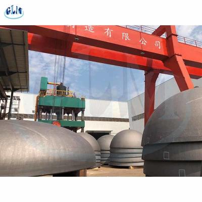 Chine Dimensions 1 ASME principales elliptiques épaisses ellipsoïdes de la fin 50mm de plat de demi boule du PED 2 à vendre