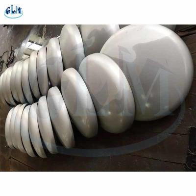 China 300mm X 3mm S235 Ellipitical Dished Heads For Pipe Fitting 2 1 Dimensions for sale