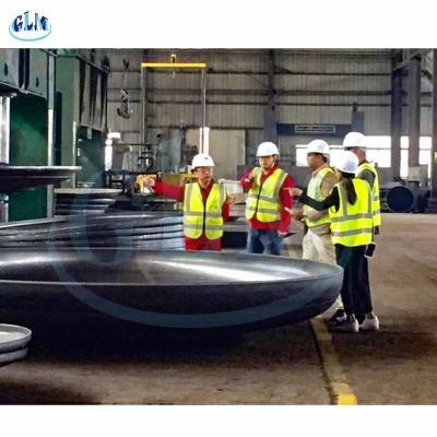 China 500mm To 1600mm Hemispherical Tank Heads Half Ball Carbon Steel Dished 16Mn for sale