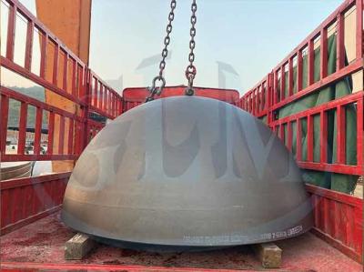 China 2mm Nickel Alloy Hemispherical Tank Heads Ellipsoidal Dish End Welding Cover Oem for sale