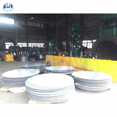 中国 楕円の底316Lステンレス鋼のための圧力容器89mmの平らな皿に盛られた頭部 販売のため