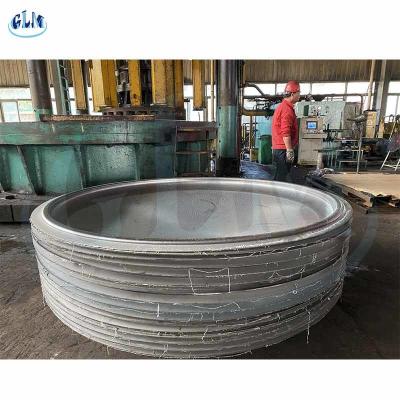 China Ss304 Vlakke Scheve Hoofd 400mm Roestvrij staal Scheve Einden voor Propaantank Te koop