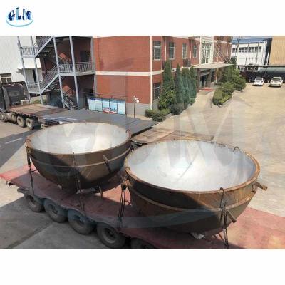 China o titânio Q235B de 350mm liga a embarcação de pressão principal semi elíptica do fim do prato à venda
