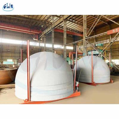 China 300mm 400mm 6mm Hemispherical Tank Heads SS304 Carbon Steel Vessel Dished Ends for sale