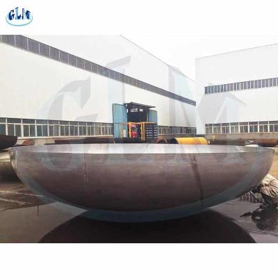 China A embarcação principal semi elíptica líquida da tampa Q345B do tanque de armazenamento de SS304 200MM tornou côncavas extremidades à venda