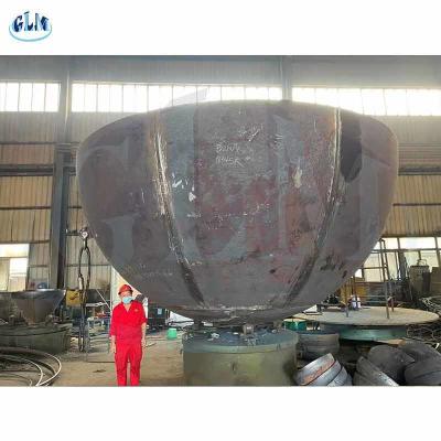 China Carbon Steel Hemi Tank Head Q345R 5388mm Diameter 66 Mm for sale