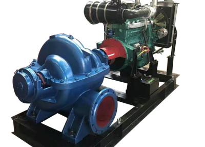 China Large Capacity Horizontal Centrifugal Split Case Water Pump Powered Diesel Engine for sale