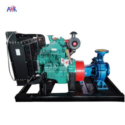Cina Motore diesel montato pompa centrifuga di superficie dell'acqua pulita del sistema dell'irrigazione a goccia in vendita