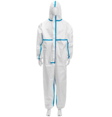 China Full Body Personal Disposable Protective Suit For Hospital 78G Composite Material for sale