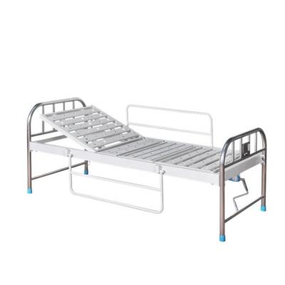 China Incline Two Crank Hospital Patient Bed With Aluminum Alloy Side Rails for sale
