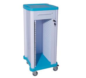 China Low Noise Medical Record Cabinet High Performance Movable Files Storage Trolley for sale
