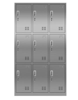 中国 安定した性能9のドアの鋼鉄薬の飾り戸棚、家の衣類の金属の貯蔵用ロッカー 販売のため