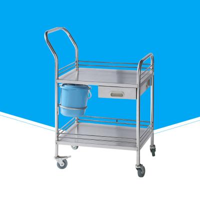 China Industrial Hospital Trolley With Brake Stainless Steel Mechanic Structure for sale