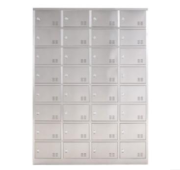 China 32 Door High School Lockers , Cold Rolled Steel Medicine Display Cabinets & Lockers for sale