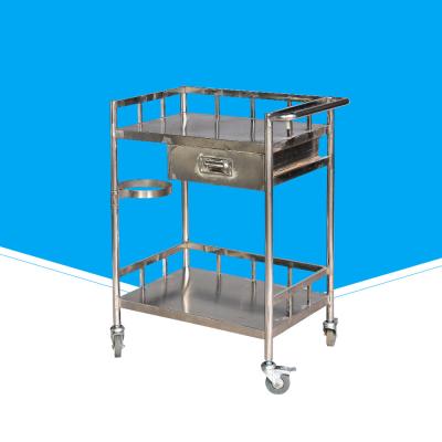 China 600 * 480 * 750mm Hospital Dressing Trolley , Mobile Hospital Instrument Trolley for sale