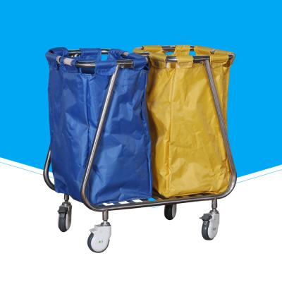 China Adjustable Biomedical Waste Trolley , Noiseless Laundry Trolleys For Hospitals for sale