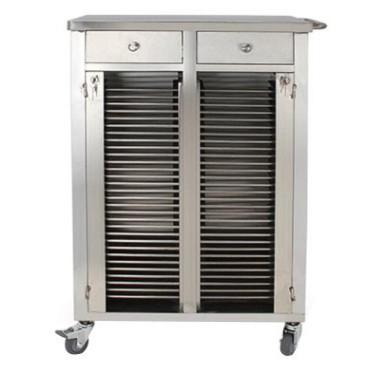 China Double Row Medical Record Cabinet Clip Cart Thick 760 * 580 * 1000mm Size for sale
