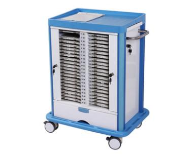 China Metal On Wheels Hospital Chart Holder , Noisiless Storage Exam Room Cabinets for sale