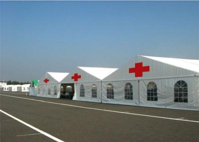 China Water Resisitant Hospital Emergency Tent White Heavy Duty Steel Frame Canopy for sale