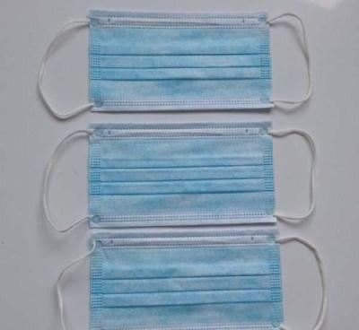 China Personal Care Isolation Face Masks , Triple Layer Non Woven Fabric Mask for sale