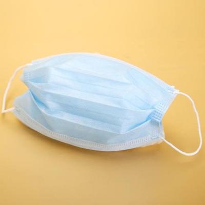 China Personal Unisex Disposable Medical Mask 3 Layer Customized Size Blue Color for sale
