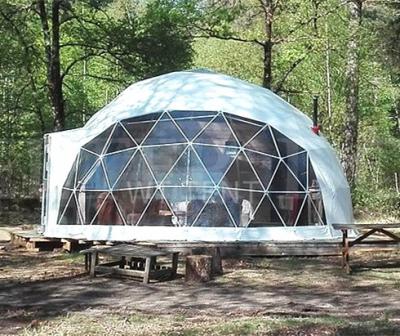 China 15m Diameter PVC Coated Geodesic Dome Tent Sphere Clear Dome Tent for sale