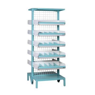 China Double Side Medical Shop Racks For Medical Store for sale
