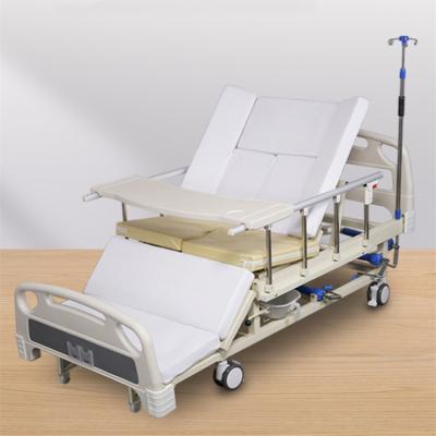 China Cama de hospital ajustable de torneado de la elevación de la parálisis de la cama manual casera del hospital en venta
