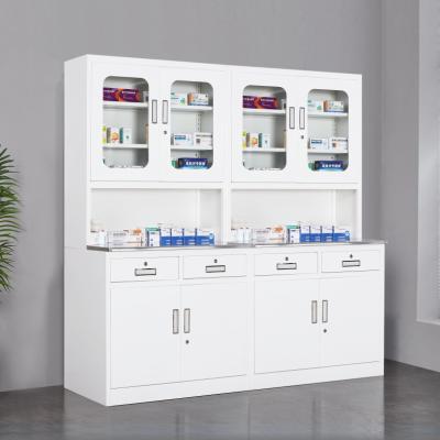 China Cold Rolled Steel Pharmacy Display Cabinet Electrostatic Spraying for sale