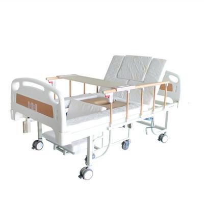 China Multi-functional Manual Nursing Bed Wheelchair Bed for hospital patient Adjustable patient hospital bed for sale