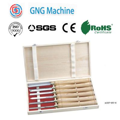 中国 木のハンドルののみを切り分ける物質的な木製の旋盤の工具セットSGS 販売のため