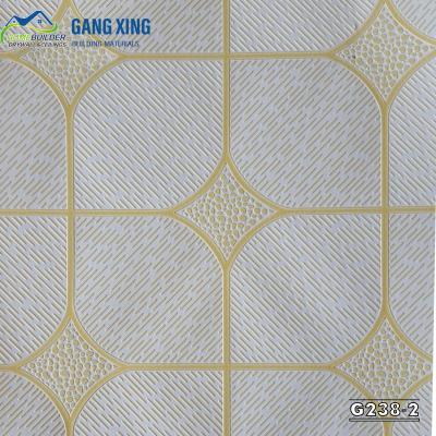 China 238 Golden PVC gypsum ceiling tiles for sale
