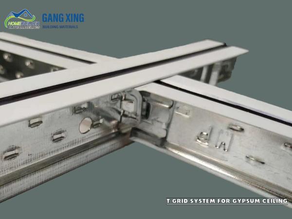 Quality T grid system for PVC gypsum ceiling/False Ceiling T Grid Suspension System for sale