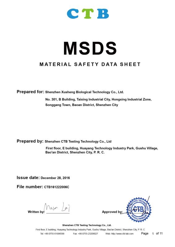 MSDS - Coolclub Biotechnology Co., Ltd