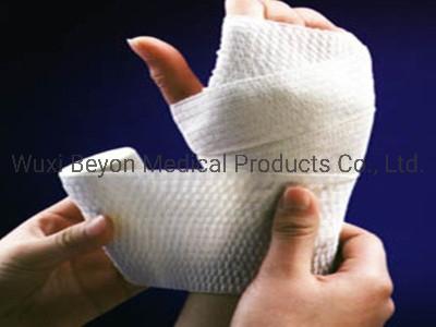 China 10cm 15 cm 75mm elastic adhesive bandage Hand Finger Wrap Cotton Zinc Oxide Lite Tearable for sale