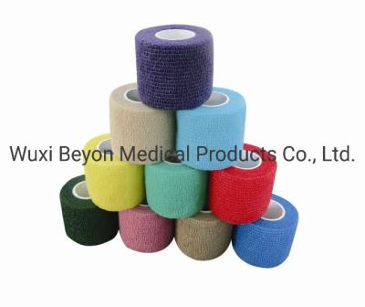 China Bandaje elástico cohesivo de 7,5 cm Bandaje adhesivo flexible de envoltura en venta