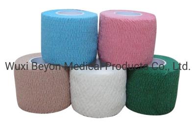 China Bandagens de envoltura autoadhesiva coesa Bandagem elástica flexível ISO13485 à venda