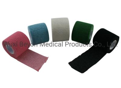 China Wrape Cotton Cohesive Bandage Elastic Self Adherent Sock Boots Cohesive Tape for sale