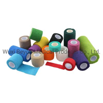 China Cohesive Strapping Tape Sports Non Woven Cohesive Bandage Football Self Adhesive Flexible Wrap for sale