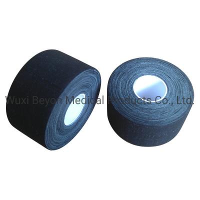 China 38mm  Cotton Sports Tape Black Color Cotton Training Athletic Tape For Joints Protection for sale