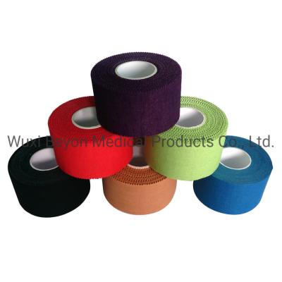 China White Waterproof Volleyball Cotton Sports Tape   Strapping Hand Tear Athletic Sports Tape for sale