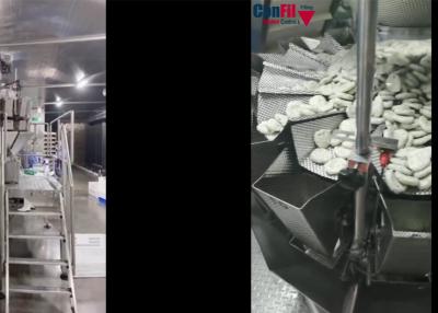 China Máquina de empaquetamiento al vacío rotatoria del pesador 4.5kW de Multihead para la albóndiga FishBall en venta