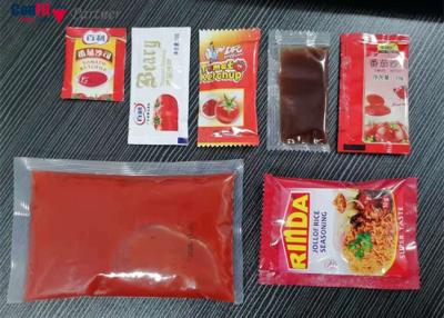 China 200 máquina hechura/relleno/soldadura vertical del kilogramo 100bpm para la crema líquida de la salsa de la salsa de tomate en venta