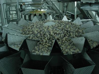 Chine Peseur de Multihead de machine de pesage de Multihead pour la machine de remplissage imperméable d'ours gommeux de sucrerie à vendre
